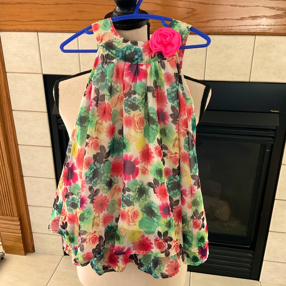 Blueberi boulevard Sleeveless Dress, Little Girls Sz 3T